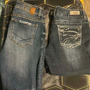 Women’s Denim Bundle | BKE Skinny Jeans 27S & Amethyst Capris Size 7